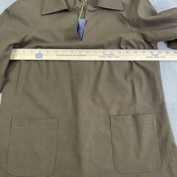 Brooks Brothers Women’s Split Hem Tunic Olive Green Size‎ 6 Lagenlook Boho Chic - Picture 11 of 16